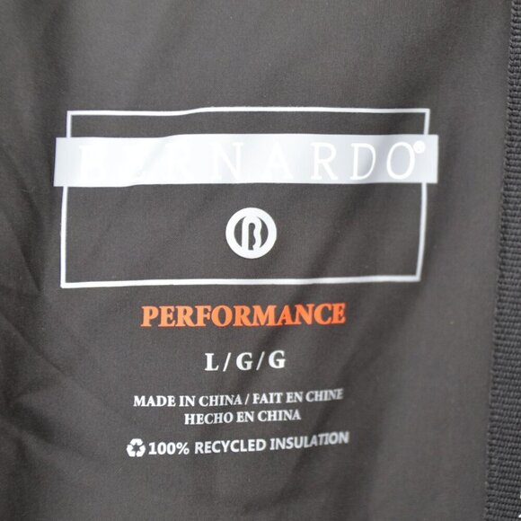 Bernardo Neoprene Combo Packable Quilted Insulated Puffer Jacket Black Women's L - Picture 7 of 10